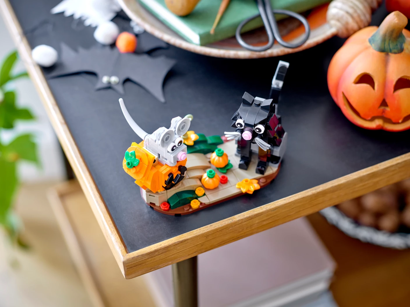Halloween kat en muis
