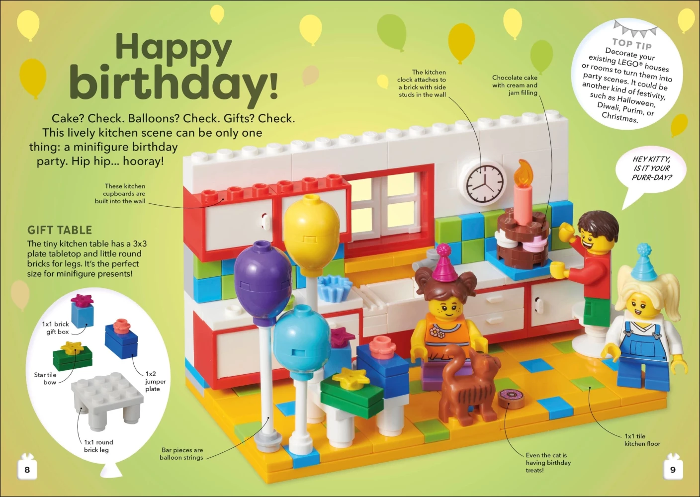 Party Ideas met exclusief LEGO minimodel van een taart