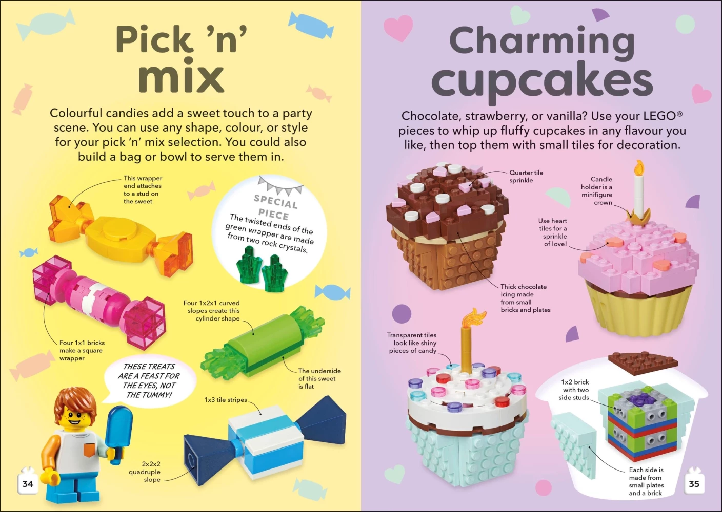 Party Ideas met exclusief LEGO minimodel van een taart