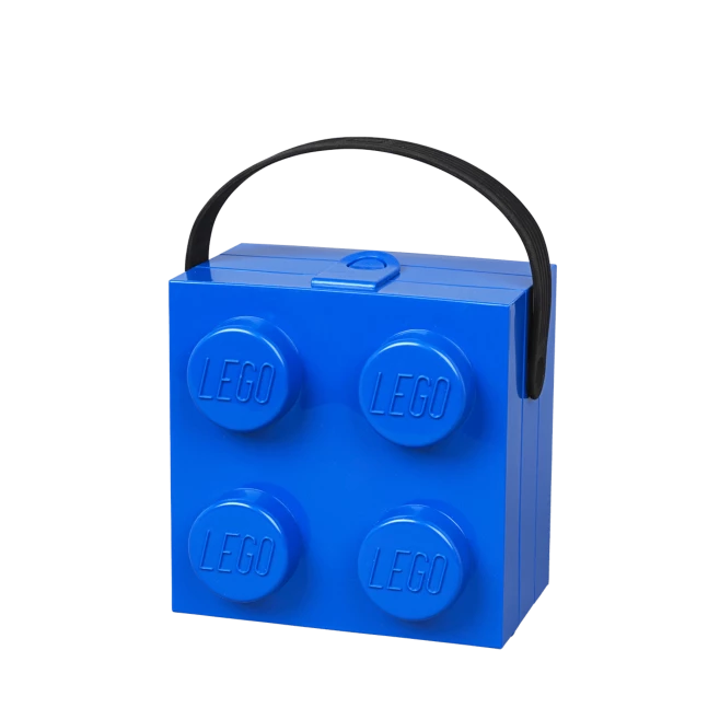 Doos met handvat - blauw