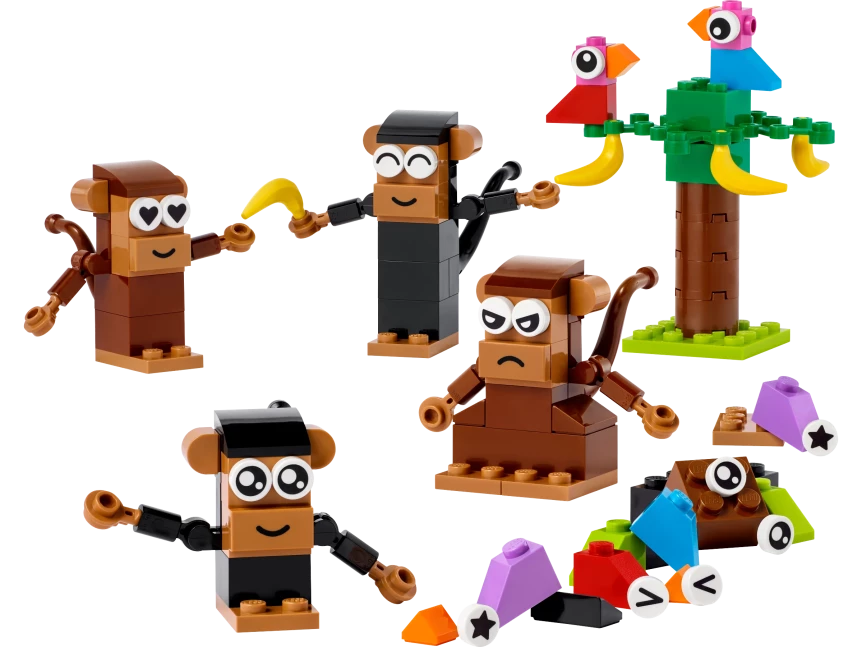 Creatief spelen met apen