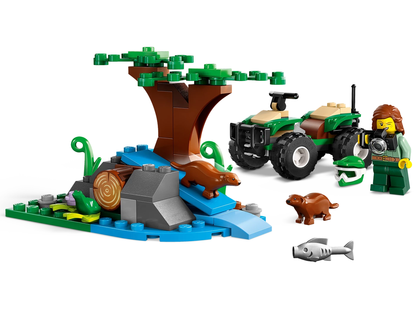 Terreinwagen en otterhabitat