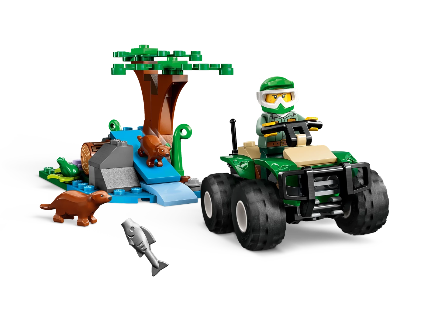 Terreinwagen en otterhabitat