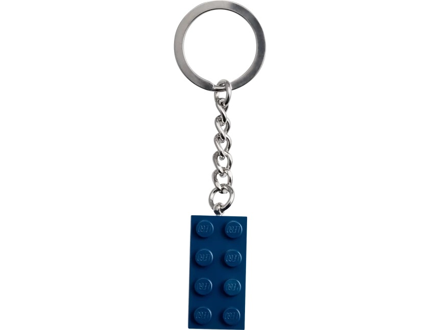 Oceaanblauwe 2x4 sleutelhanger