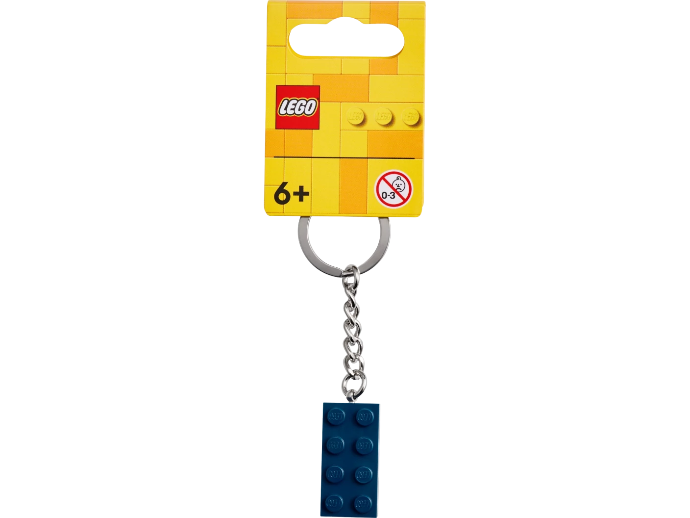 Oceaanblauwe 2x4 sleutelhanger