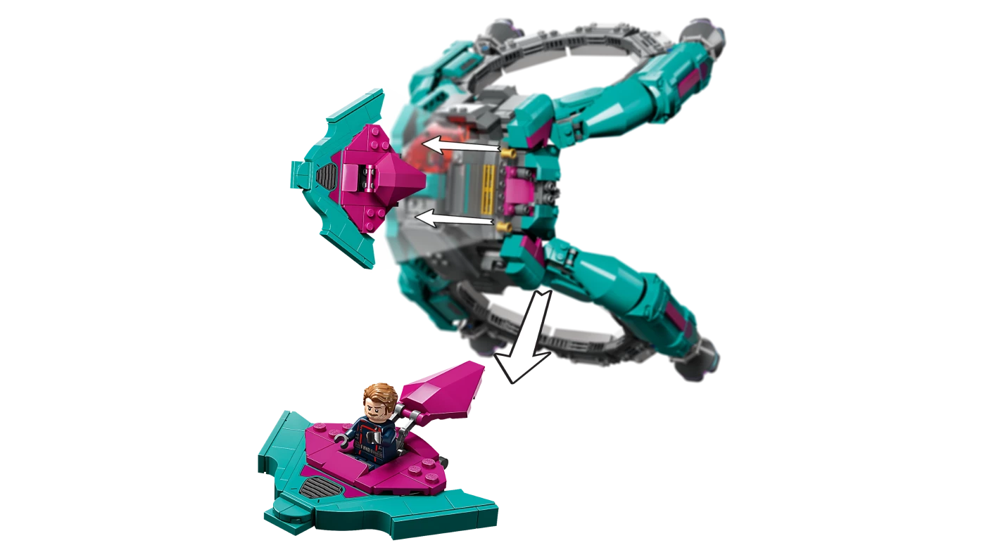 Het schip van de nieuwe Guardians