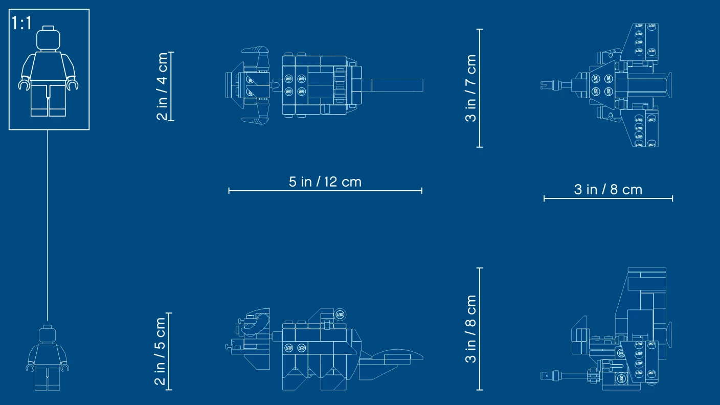 T-16 Skyhopper™ vs. Bantha™ Microfighters