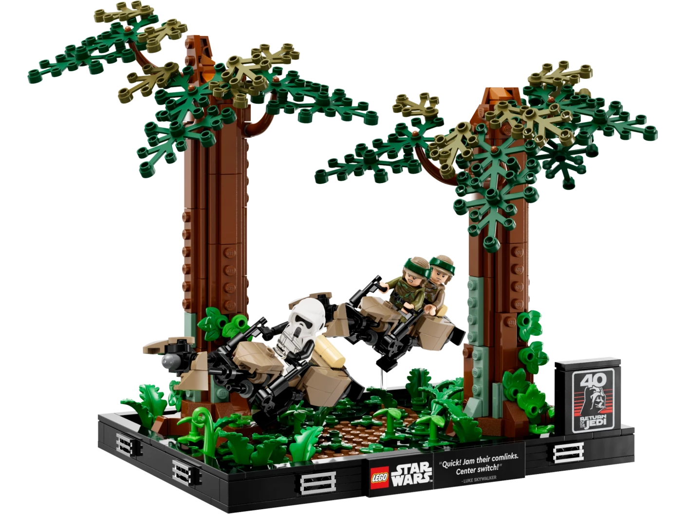Endor™ speederachtervolging diorama