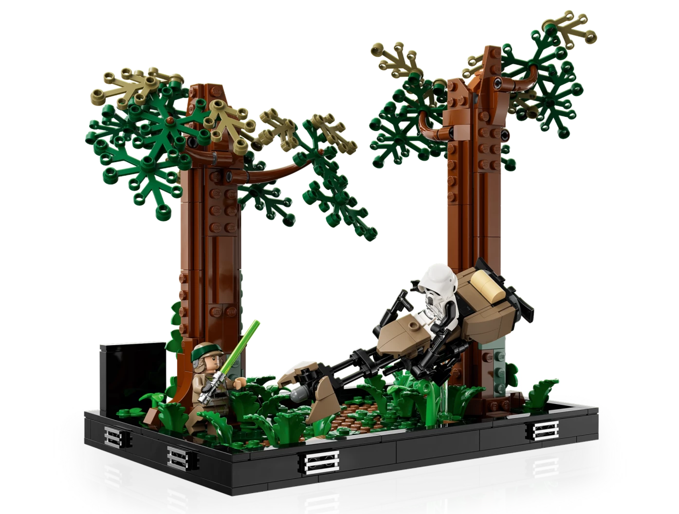 Endor™ speederachtervolging diorama
