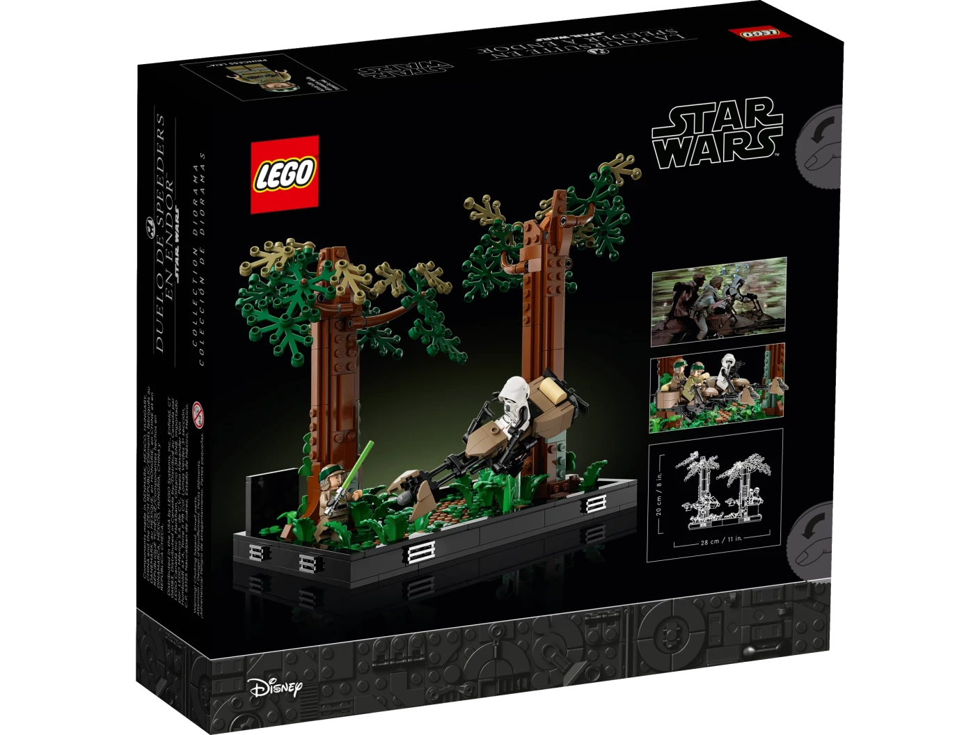 Endor™ speederachtervolging diorama