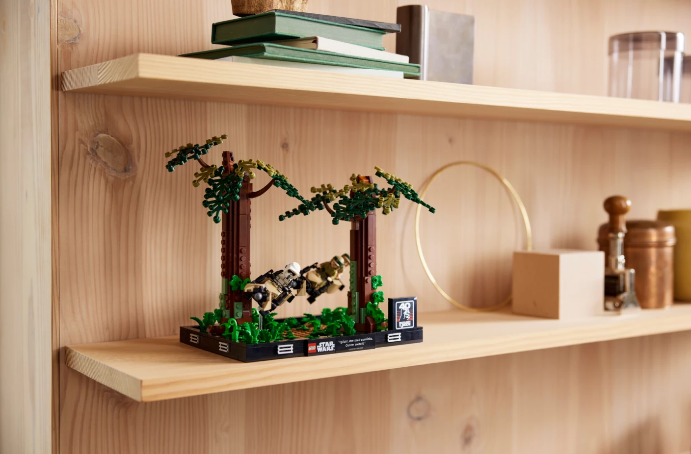 Endor™ speederachtervolging diorama