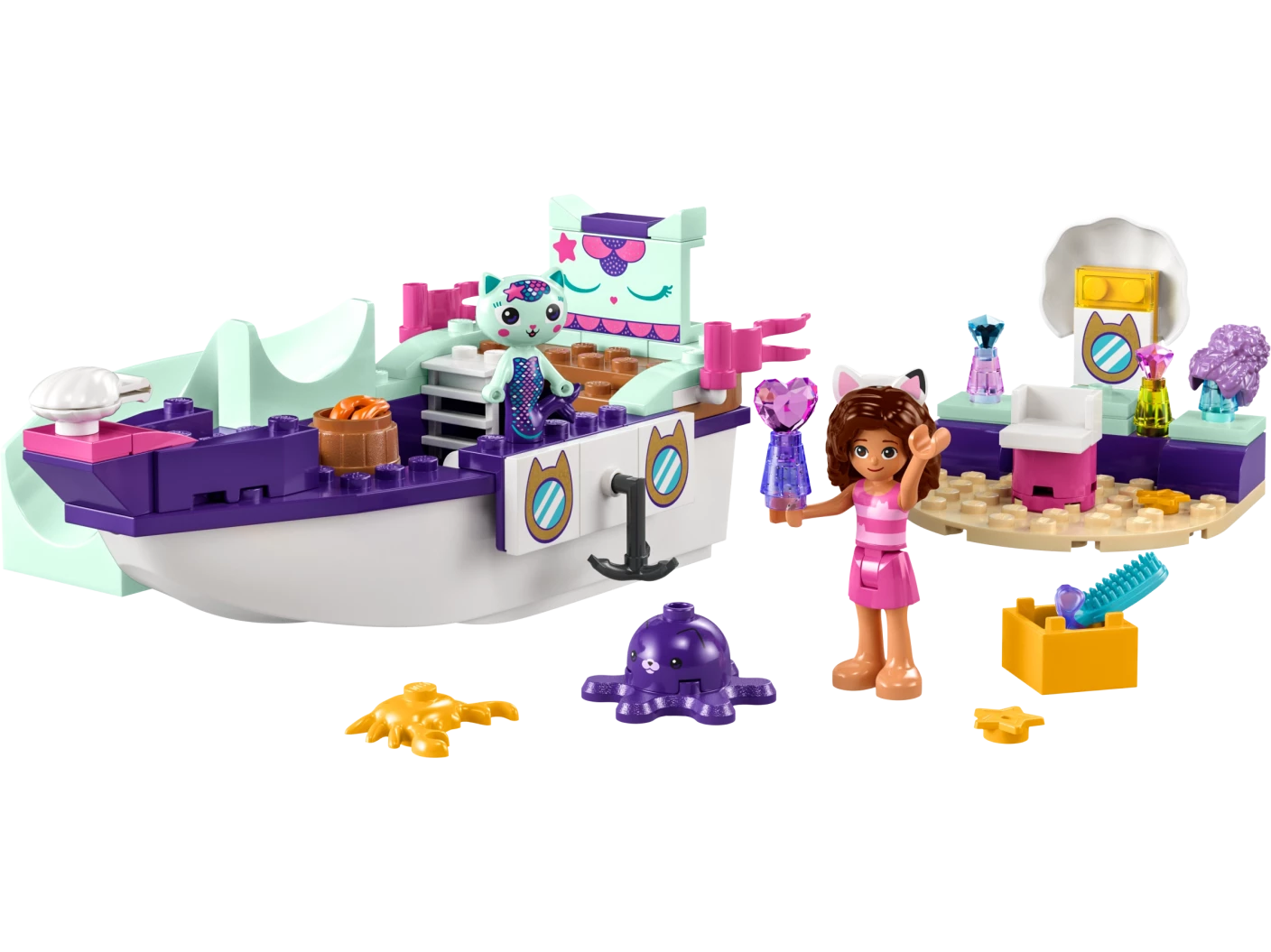 Vertroetelschip van Gabby en Meerminkat