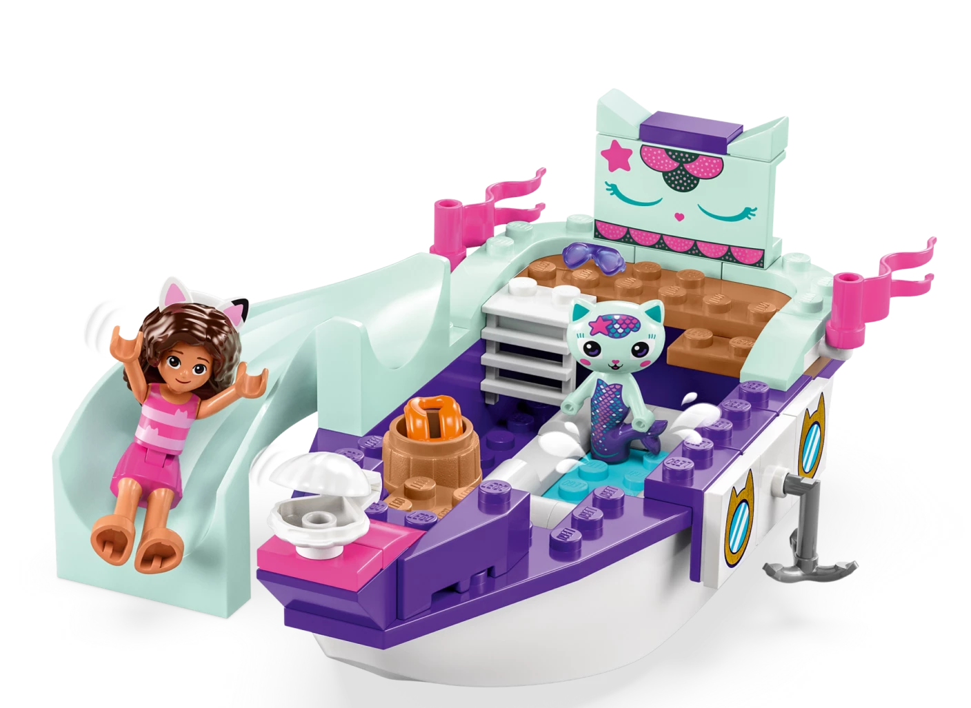 Vertroetelschip van Gabby en Meerminkat