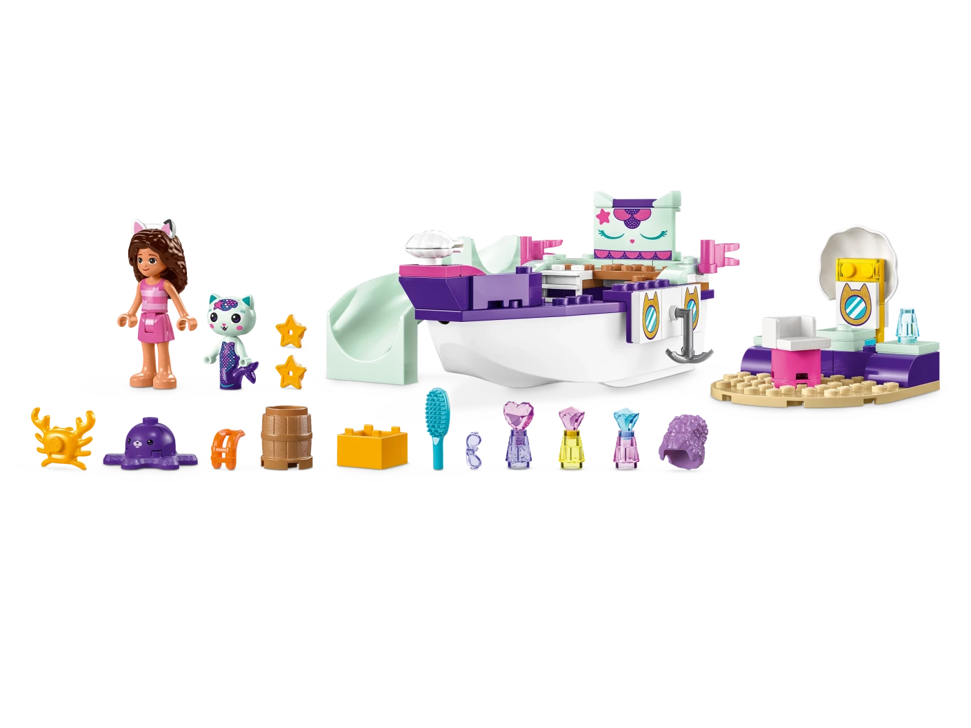 Vertroetelschip van Gabby en Meerminkat