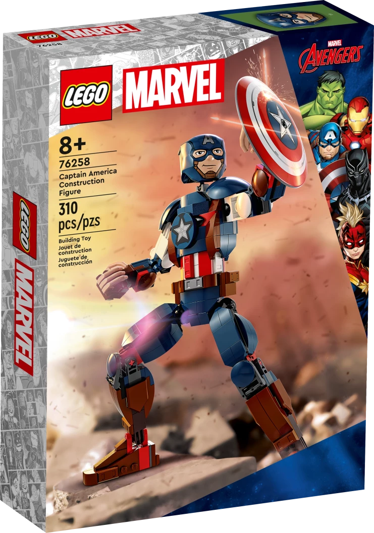 Captain America bouwfiguur