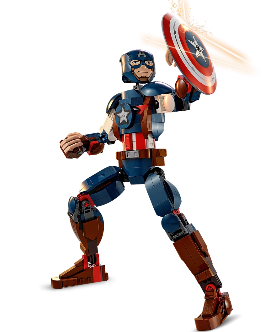 Captain America bouwfiguur