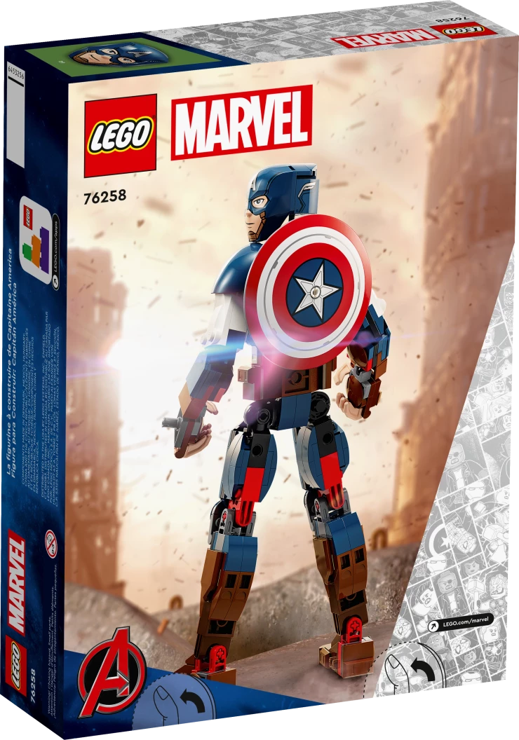 Captain America bouwfiguur