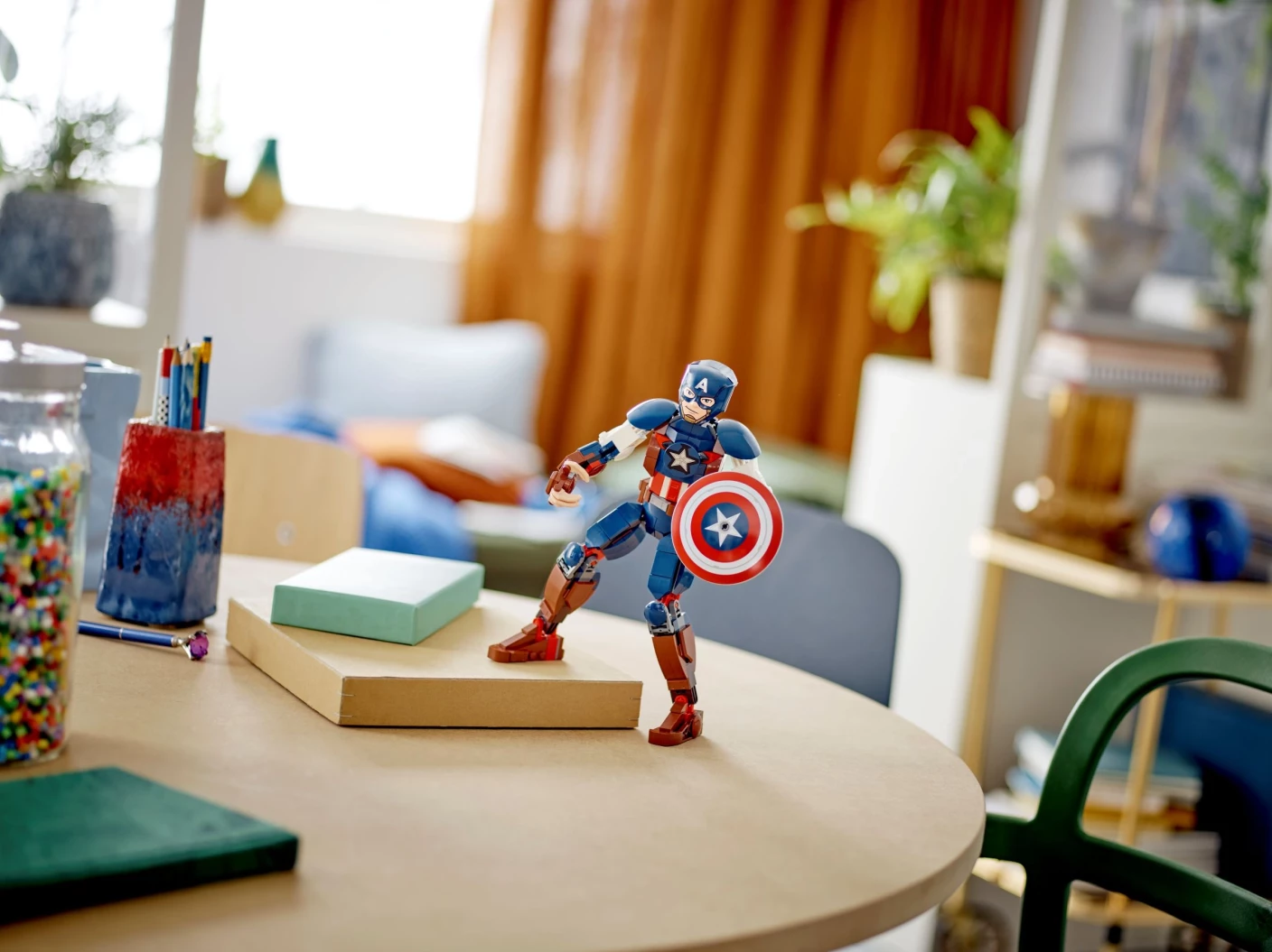Captain America bouwfiguur