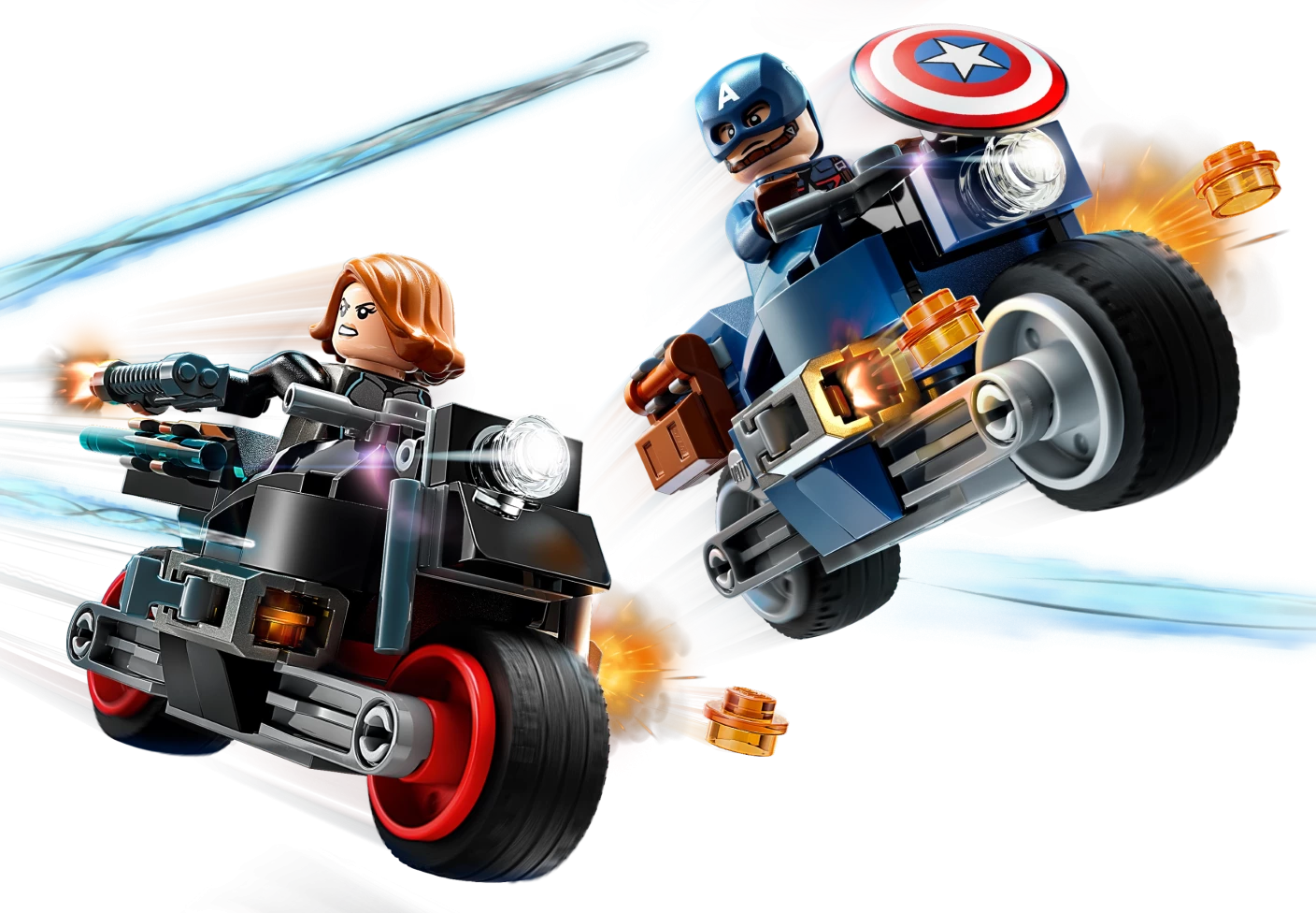 Black Widow & Captain America motoren