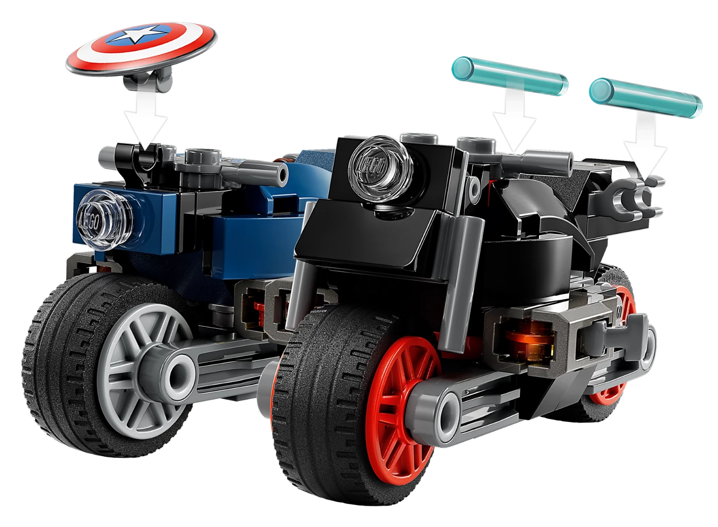 Black Widow & Captain America motoren
