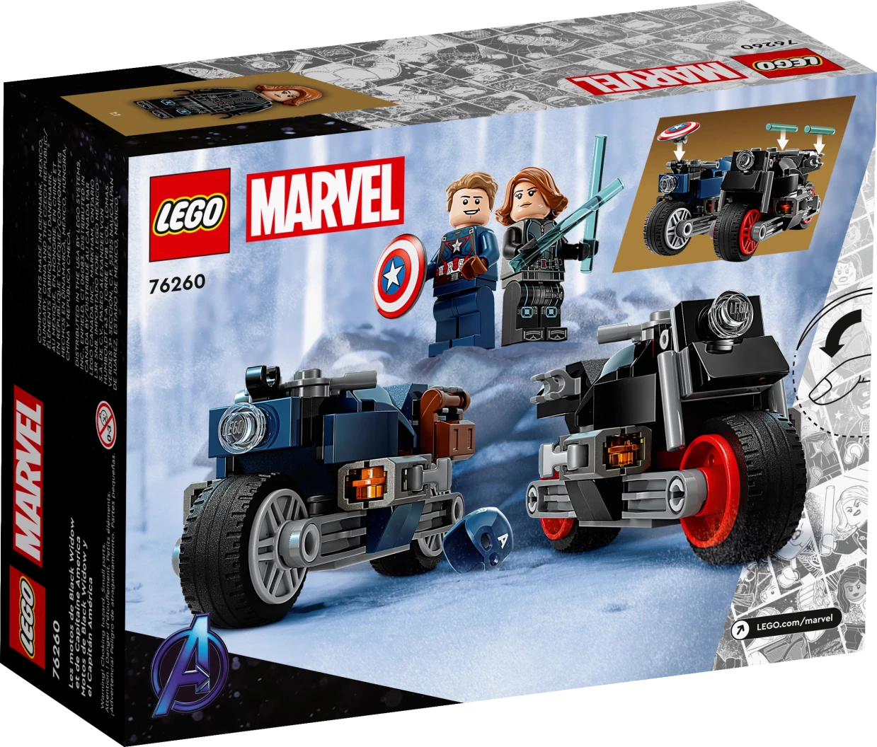 Black Widow & Captain America motoren