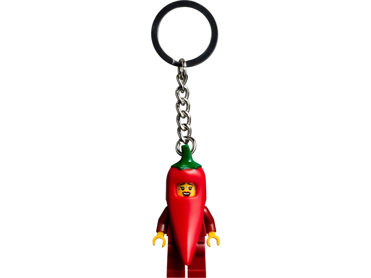 Meisje in chilipeperpak sleutelhanger