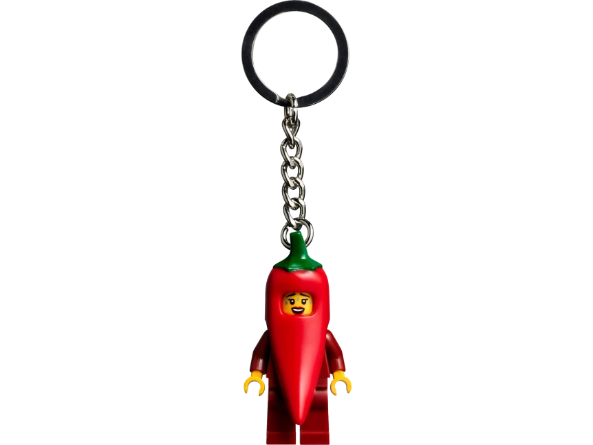Meisje in chilipeperpak sleutelhanger