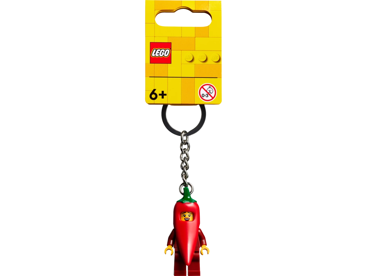 Meisje in chilipeperpak sleutelhanger