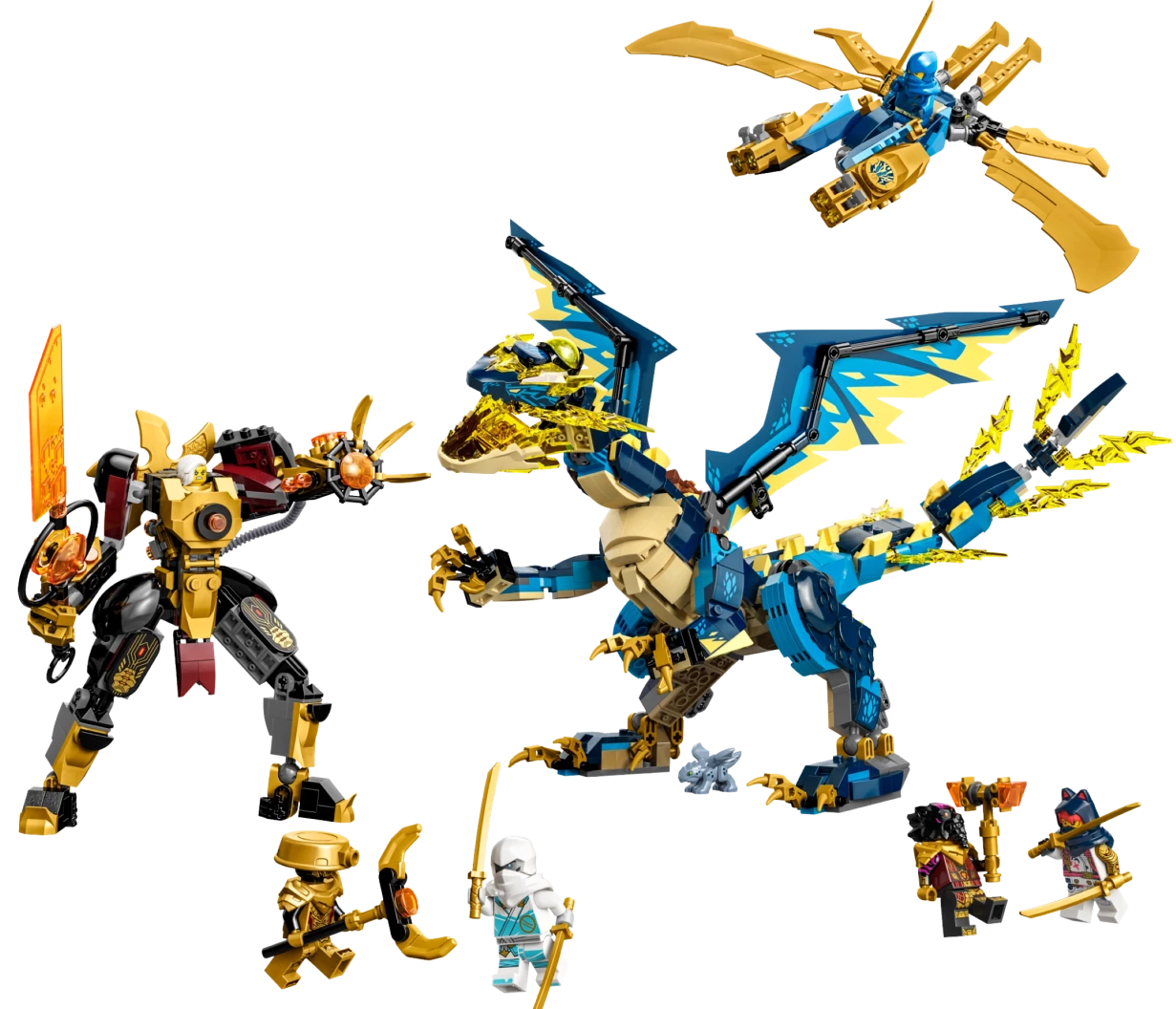 Elementdraak vs. de mecha van de keizerin