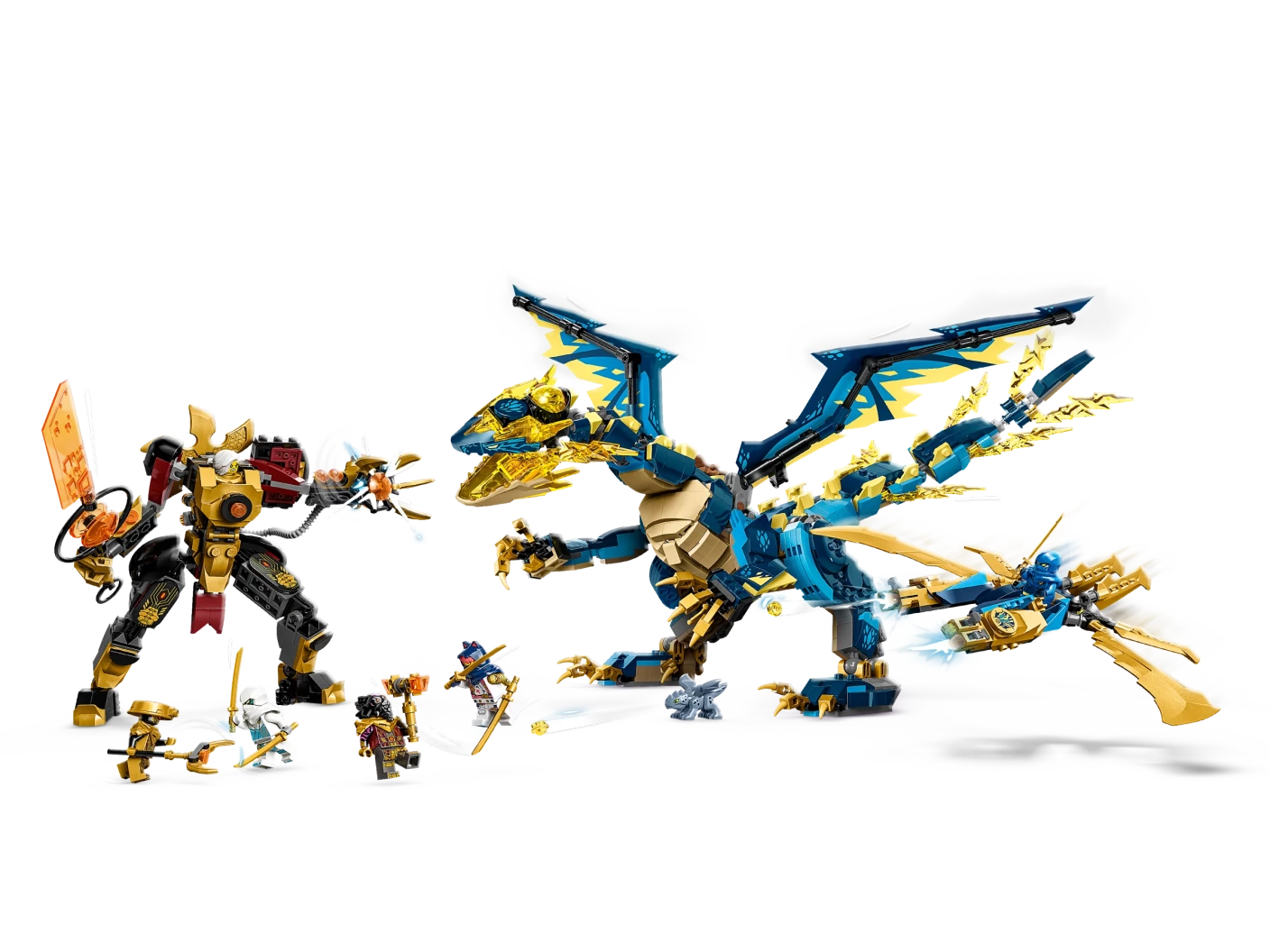 Elementdraak vs. de mecha van de keizerin