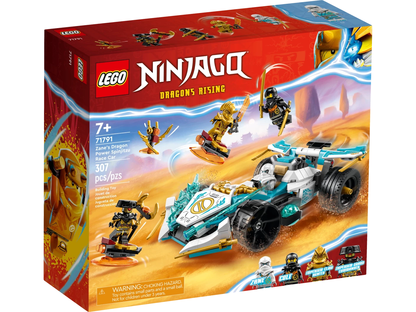 Zane’s drakenkracht Spinjitzu racewagen
