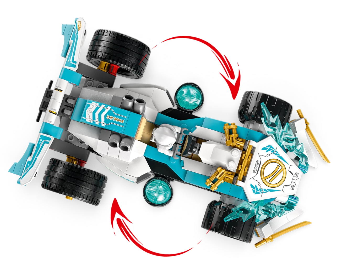 Zane’s drakenkracht Spinjitzu racewagen