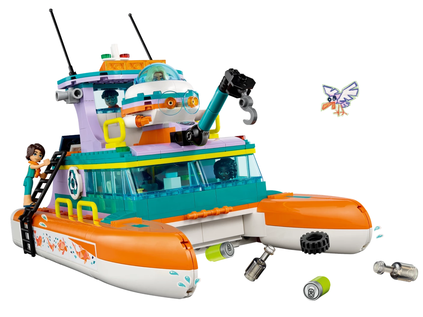Reddingsboot op zee