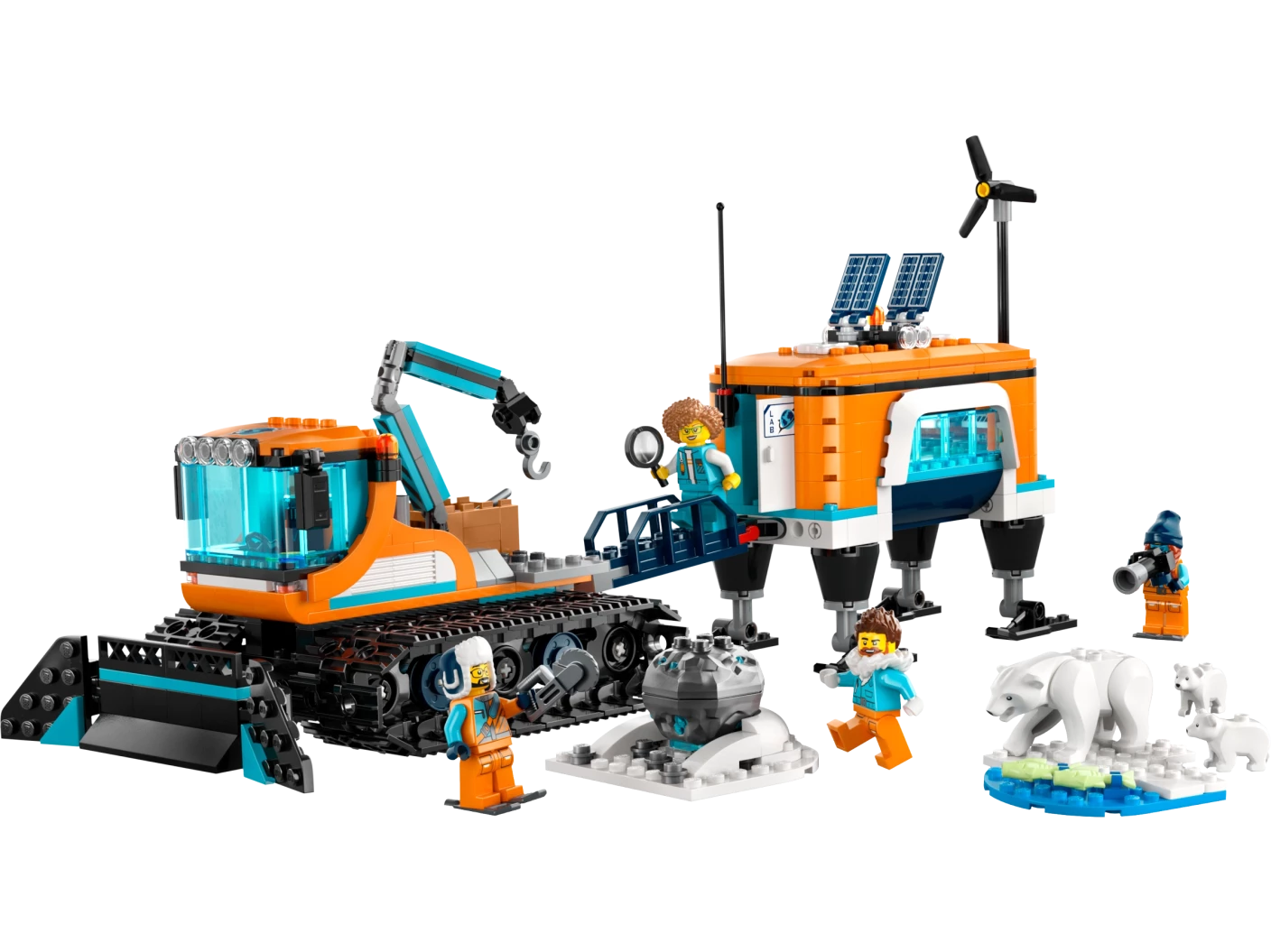 Truck en mobiel laboratorium voor poolonderzoek