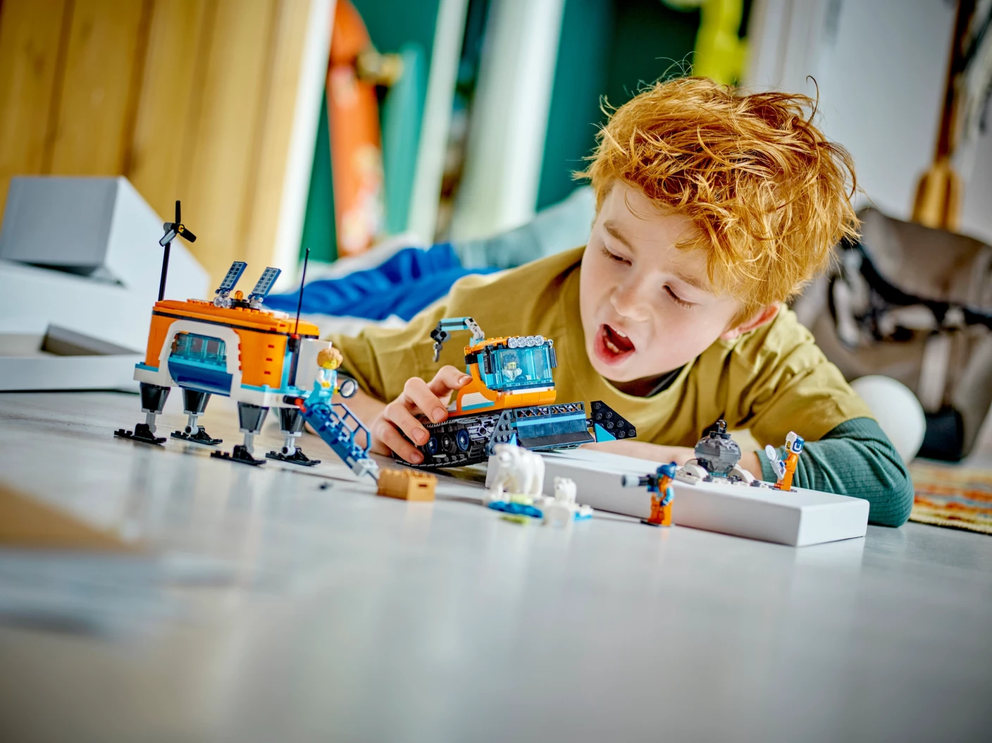 Truck en mobiel laboratorium voor poolonderzoek