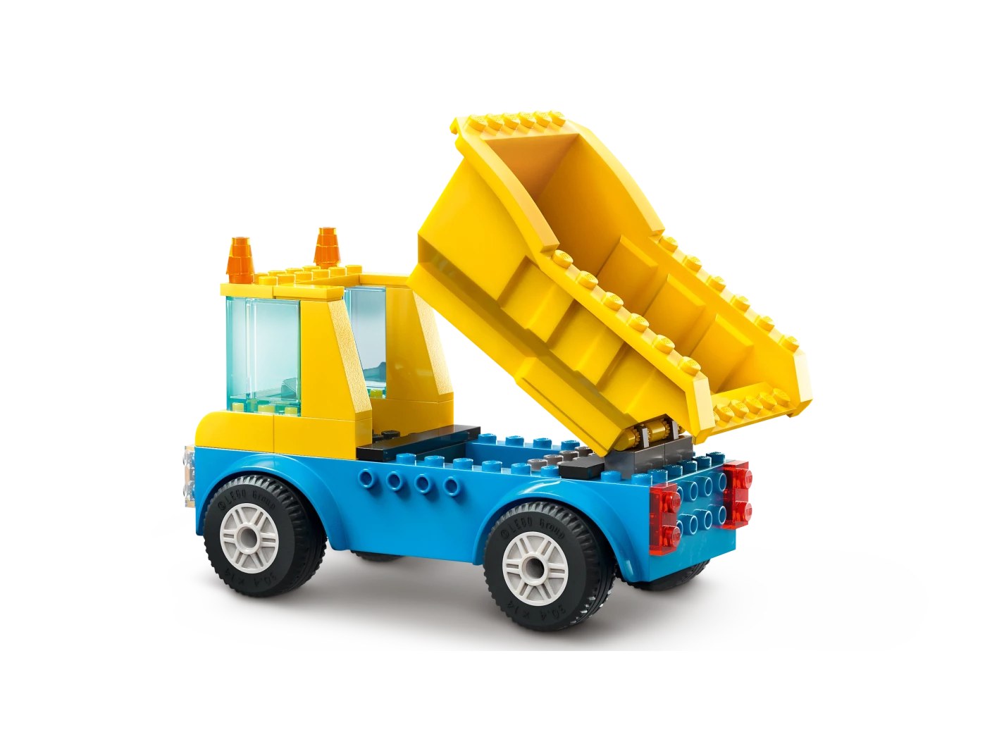 Kiepwagen, bouwtruck en sloopkraan