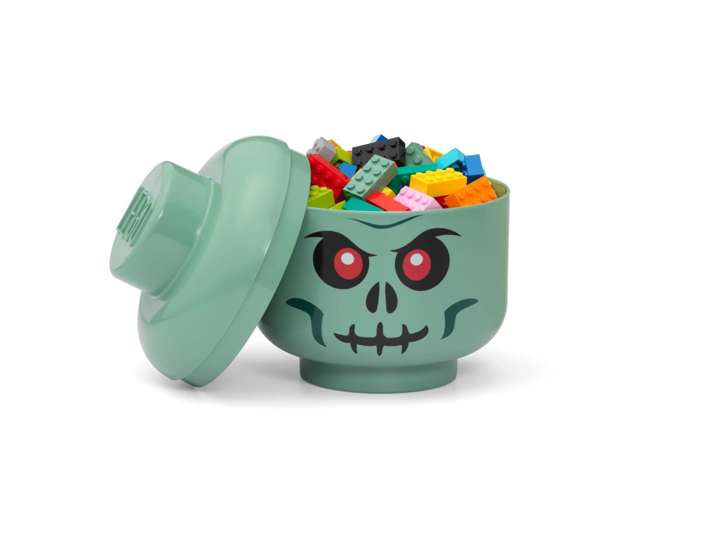 Klein skeletopberghoofd – groen