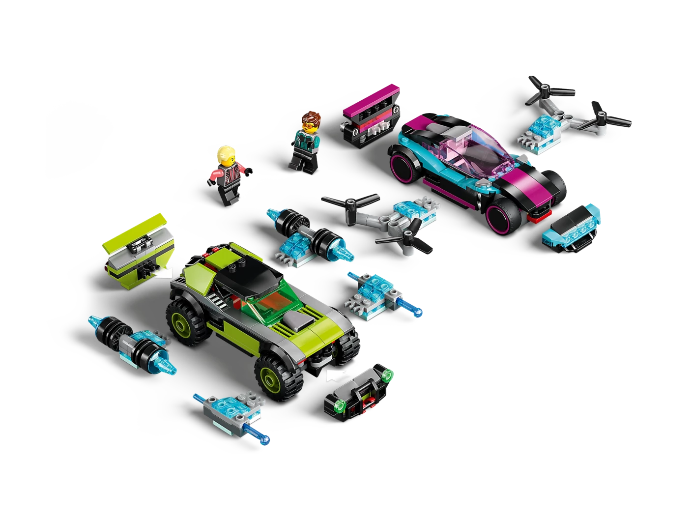 Aangepaste racewagens