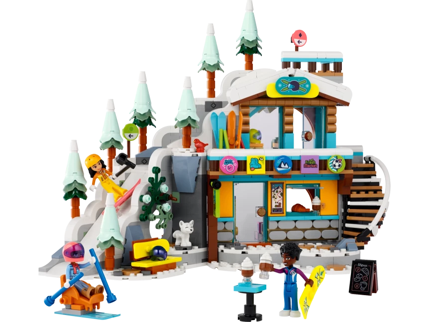 Vakantie skipiste en café