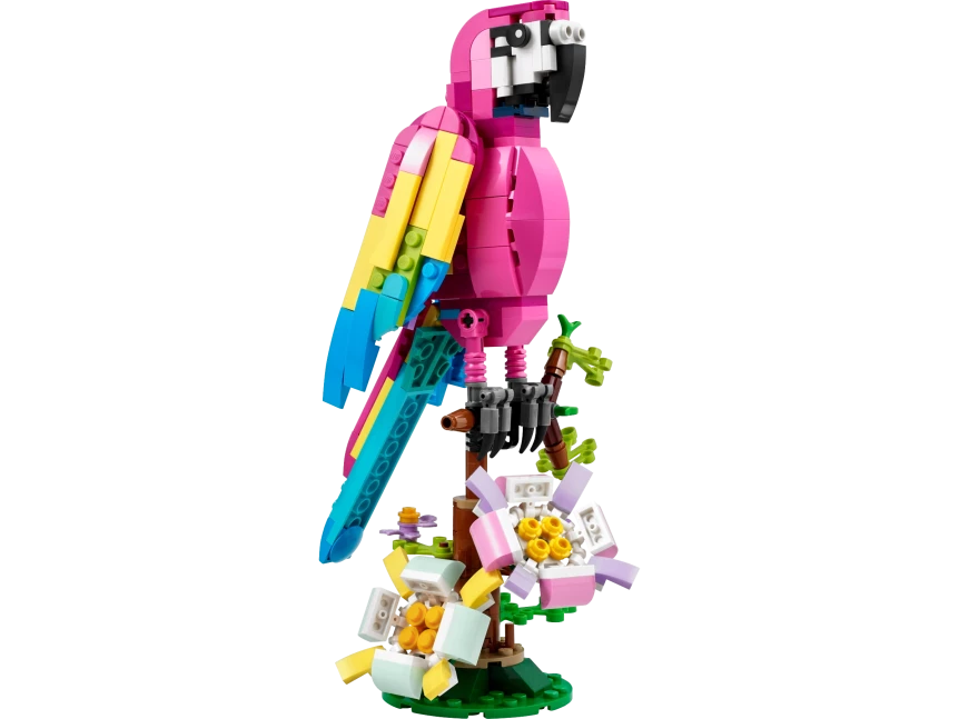 Exotische roze papegaai