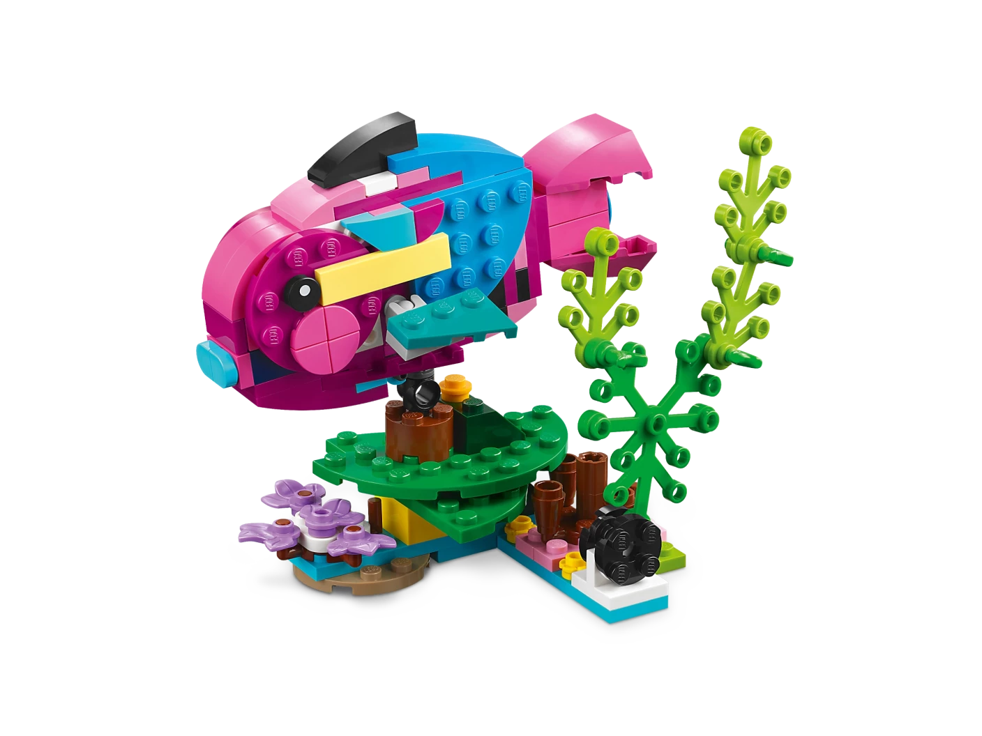 Exotische roze papegaai