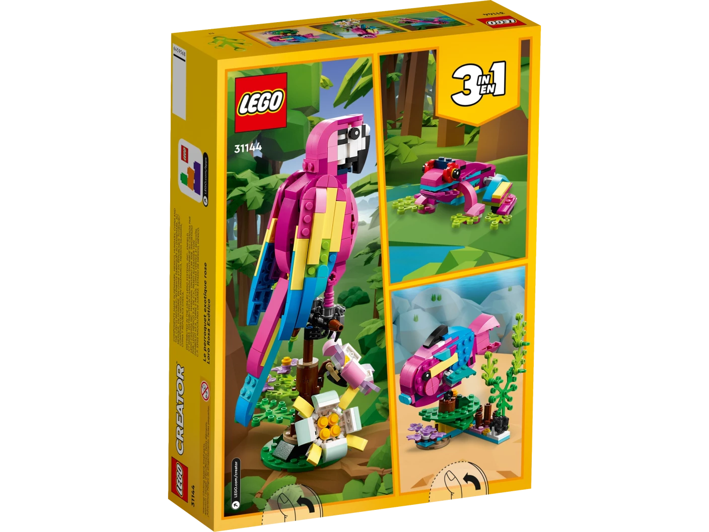 Exotische roze papegaai