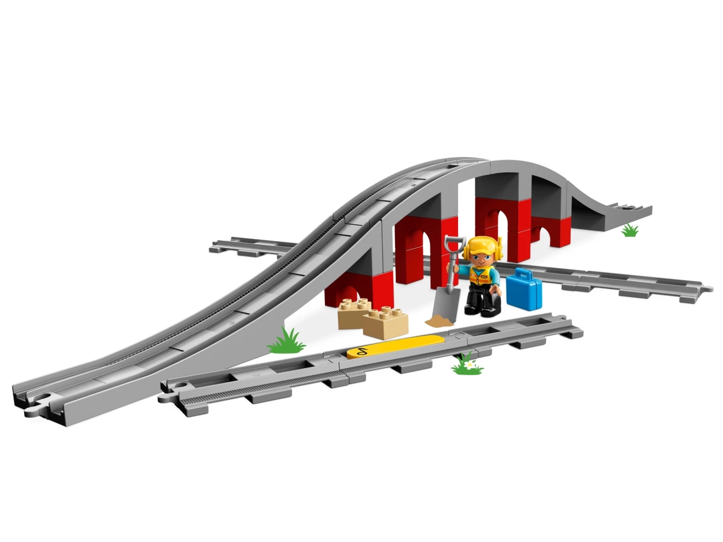 Treinbrug en -rails