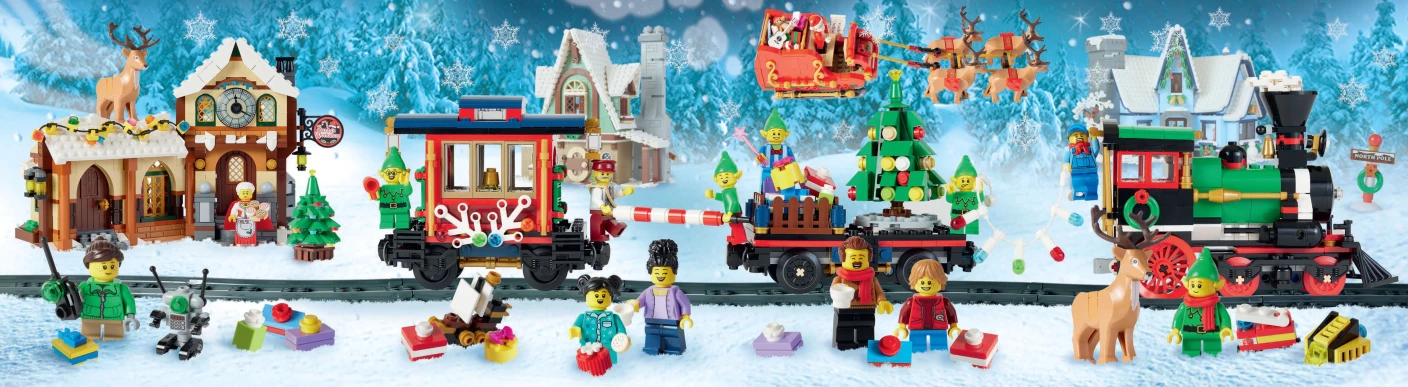 LEGO® Kersttrein puzzel