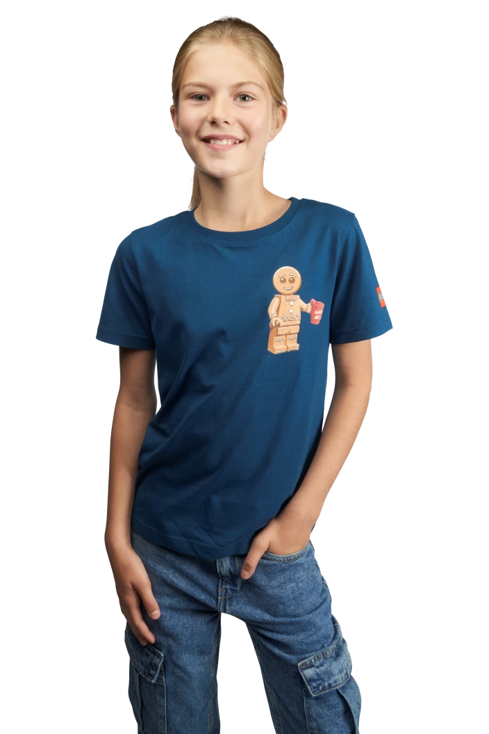 T-shirt met peperkoekmannetje – kinderen