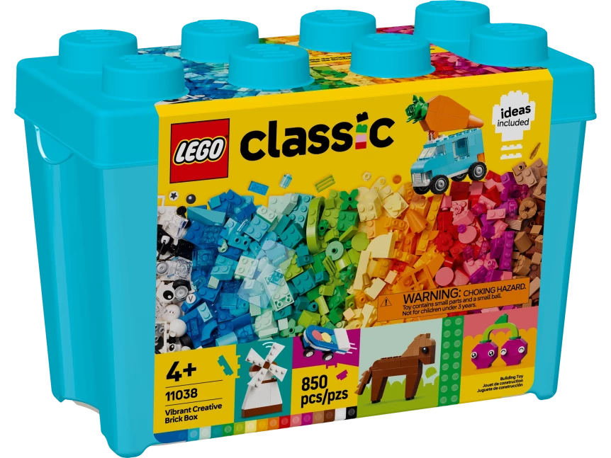 Kleurrijke creatieve opbergdoos