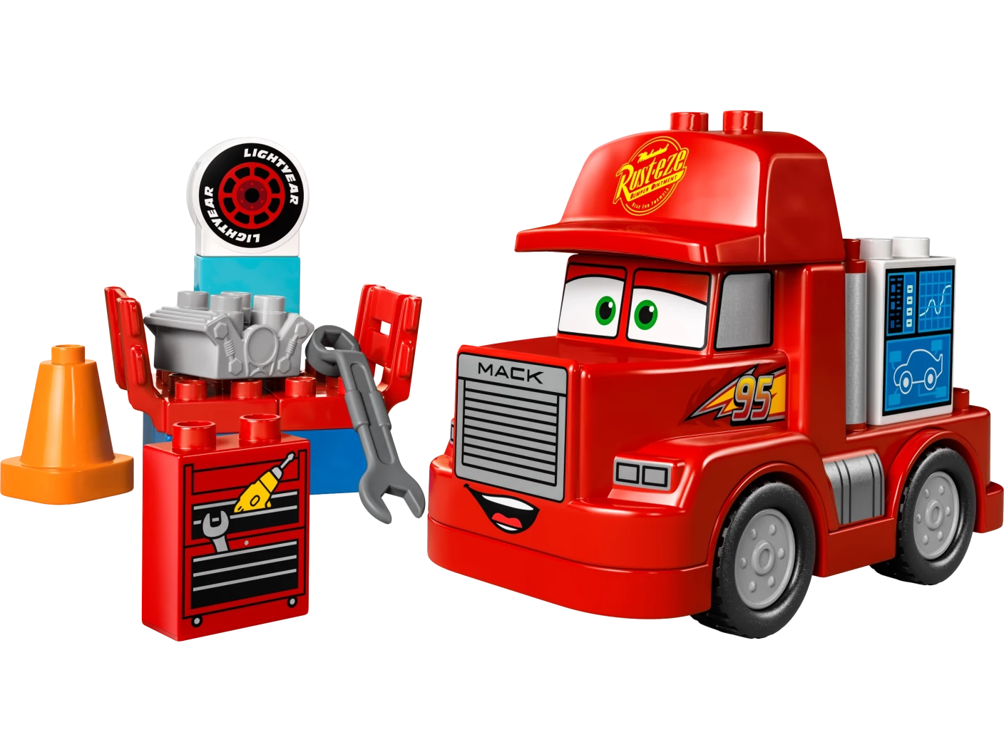 Mack bij de race