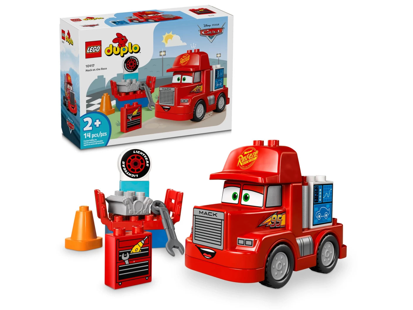 Mack bij de race