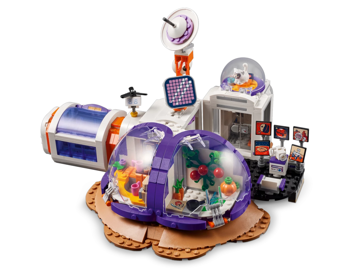 Ruimtebasis op Mars en raket