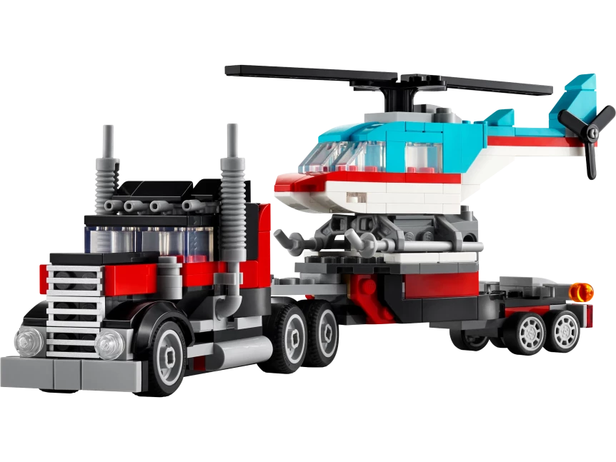 Truck met helikopter